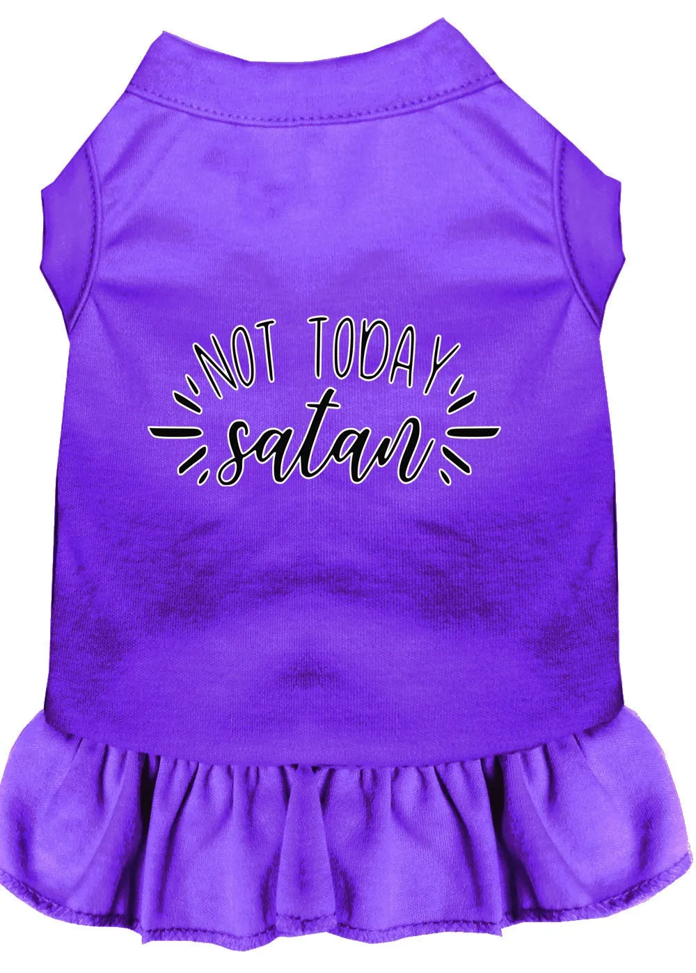 Pet Dog & Cat Dress Screen Printed, "Not Today Satan"
