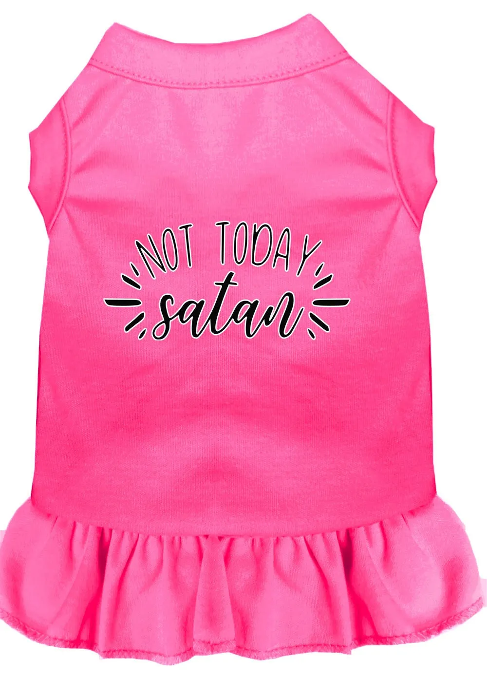 Pet Dog & Cat Dress Screen Printed, "Not Today Satan"