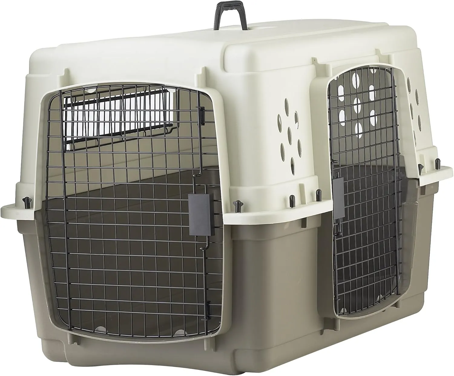 Pet Lodge Two Door Dog Crate | Designed for Air Transport | Side Door Dog Kennel | Easy to Clean Pet Crate | for Pets Up to 50 lbs | Medium