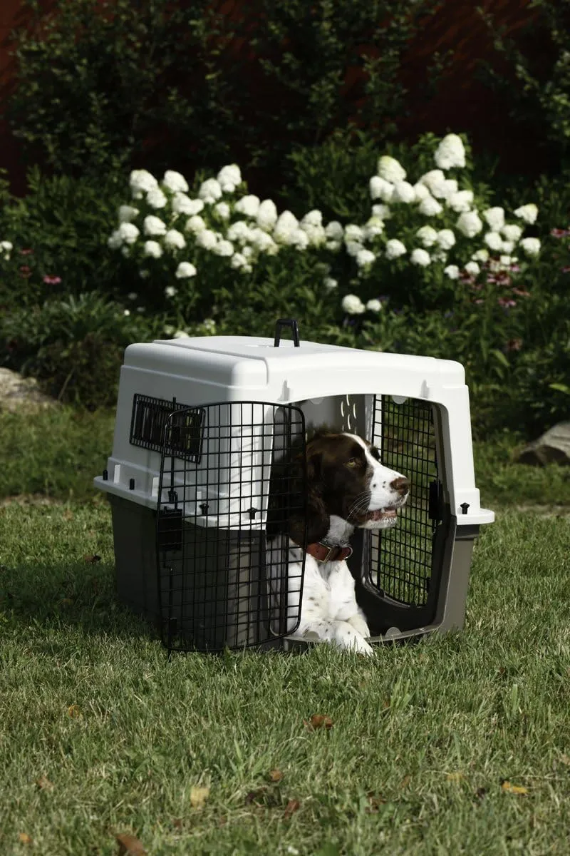 Pet Lodge Two Door Dog Crate | Designed for Air Transport | Side Door Dog Kennel | Easy to Clean Pet Crate | for Pets Up to 50 lbs | Medium