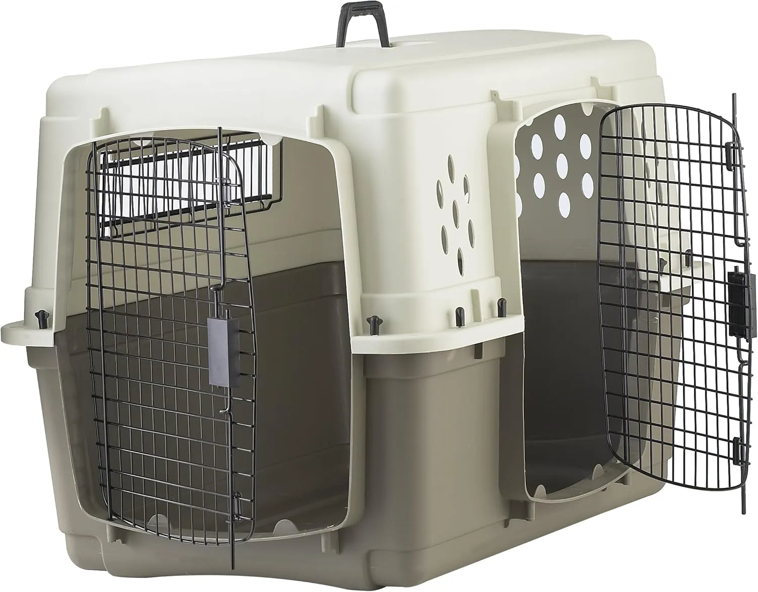 Pet Lodge Two Door Dog Crate | Designed for Air Transport | Side Door Dog Kennel | Easy to Clean Pet Crate | for Pets Up to 50 lbs | Medium