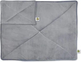 Pet Magasin Self Warming Pet Pad Set of 2 Indoor Heating & Cooling Soft Pet Bed Mats for Cats and Dogs Gray (Small 17x11 inches & Large 34.5x28.5 inches) Non-slip Base Hand Wash Scratch Resistant