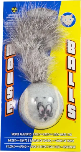 PetSport Mouse Balls - Mouse Balls for Cats, Catnip Toys, Mouse Toy, Interactive, Certified Non-Toxic, 100% Natural Catnip, Won't Wear Down Teeth - 1.5" (Pack of 1)