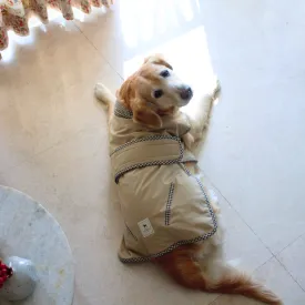 PoochMate Beige & Brown Classic Dog Winter Jacket