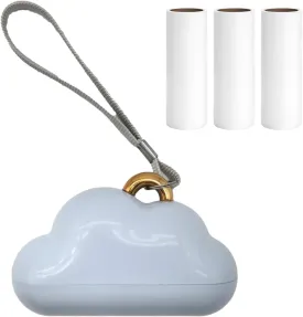 Portable Mini Travel Lint Rollers with Cover for Pet Hair Extra Sticky, Reusable Mini Lint Roller for Clothes with 3 RefillsBlue