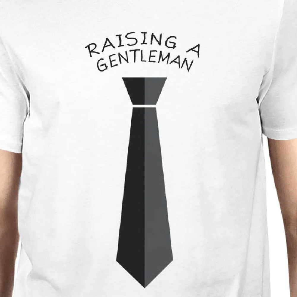 Raising A Gentleman Ladies Love A Gentleman Owner and Pet Matching White Shirts