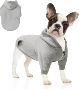 Soft Dog Sweatshirt, Warm Dog Fleece Hoodie for Small Medium Dogs, Winter Puppy Sweater - Pocket and Cat Apparel
