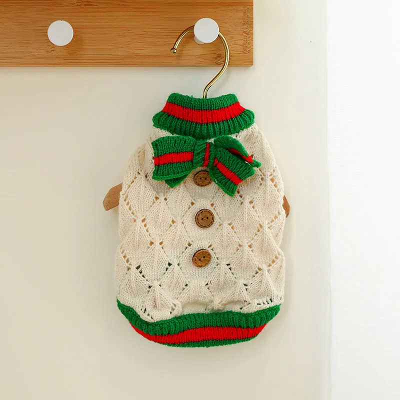 Spot Cross-Border Hot-Selling Pet Clothes | Star Sweater for Dogs & Cats | Autumn and Winter | Source Factory Direct Sales | One-Piece