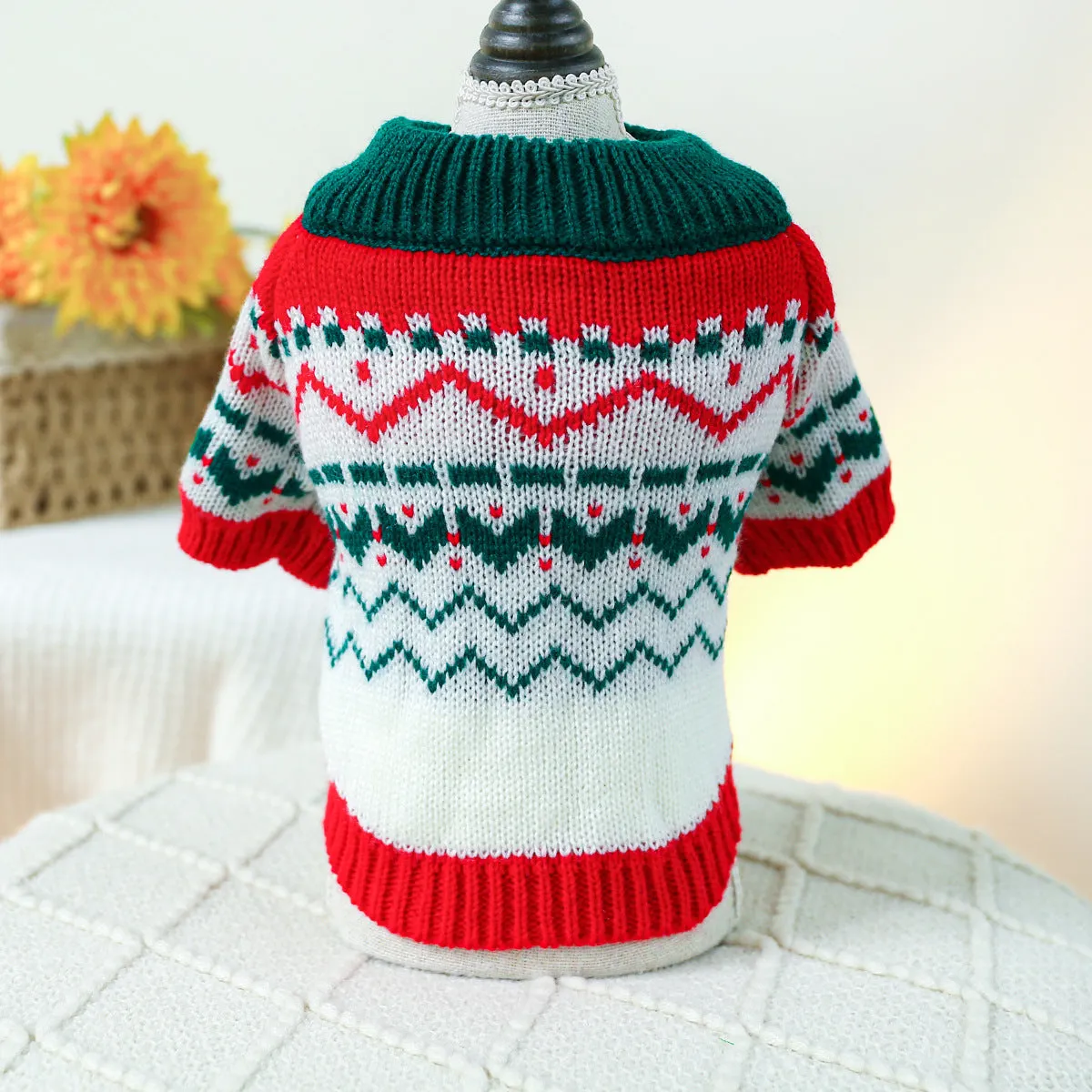 Spot Cross-Border Hot-Selling Pet Clothes | Star Sweater for Dogs & Cats | Autumn and Winter | Source Factory Direct Sales | One-Piece