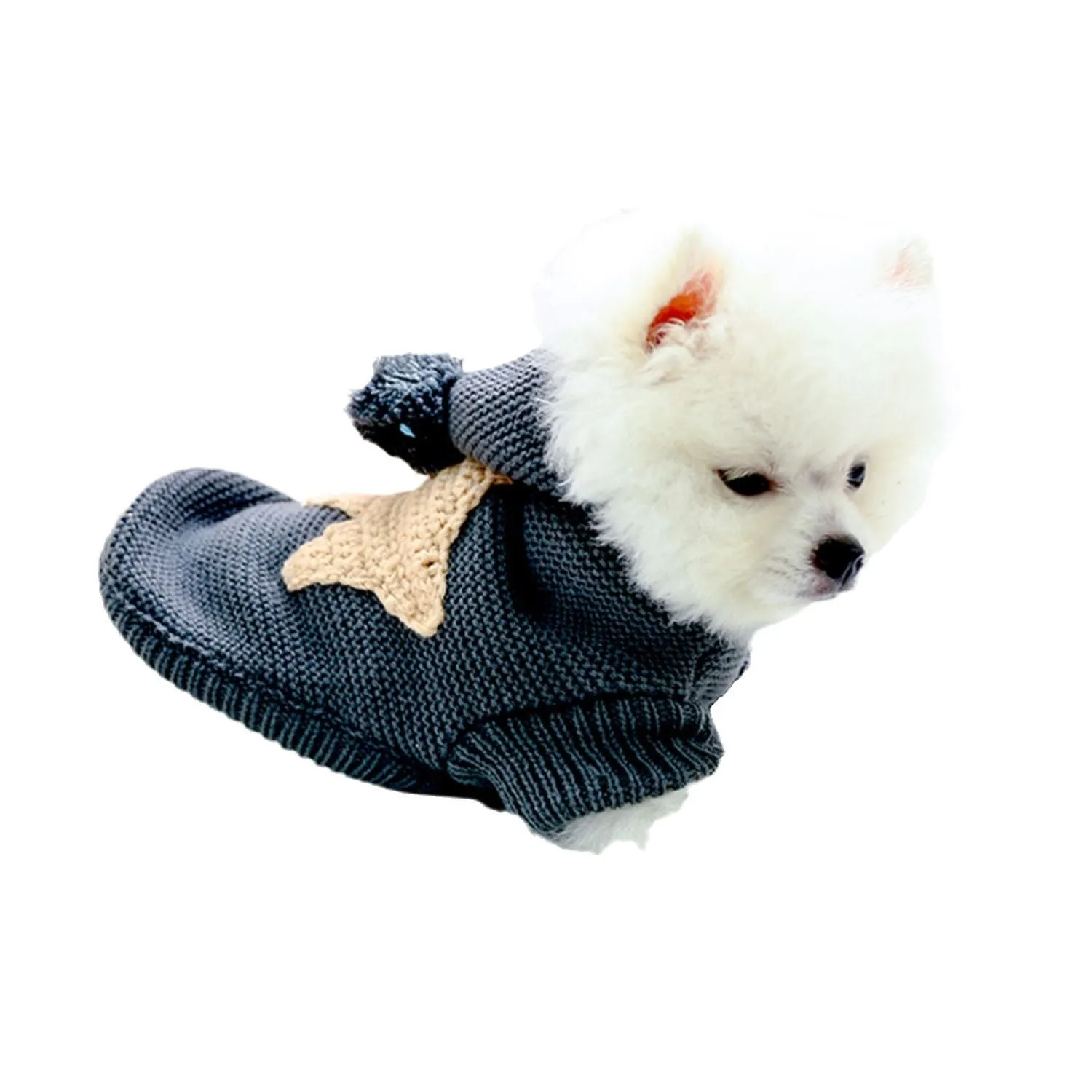 Spot Cross-Border Hot-Selling Pet Clothes | Star Sweater for Dogs & Cats | Autumn and Winter | Source Factory Direct Sales | One-Piece