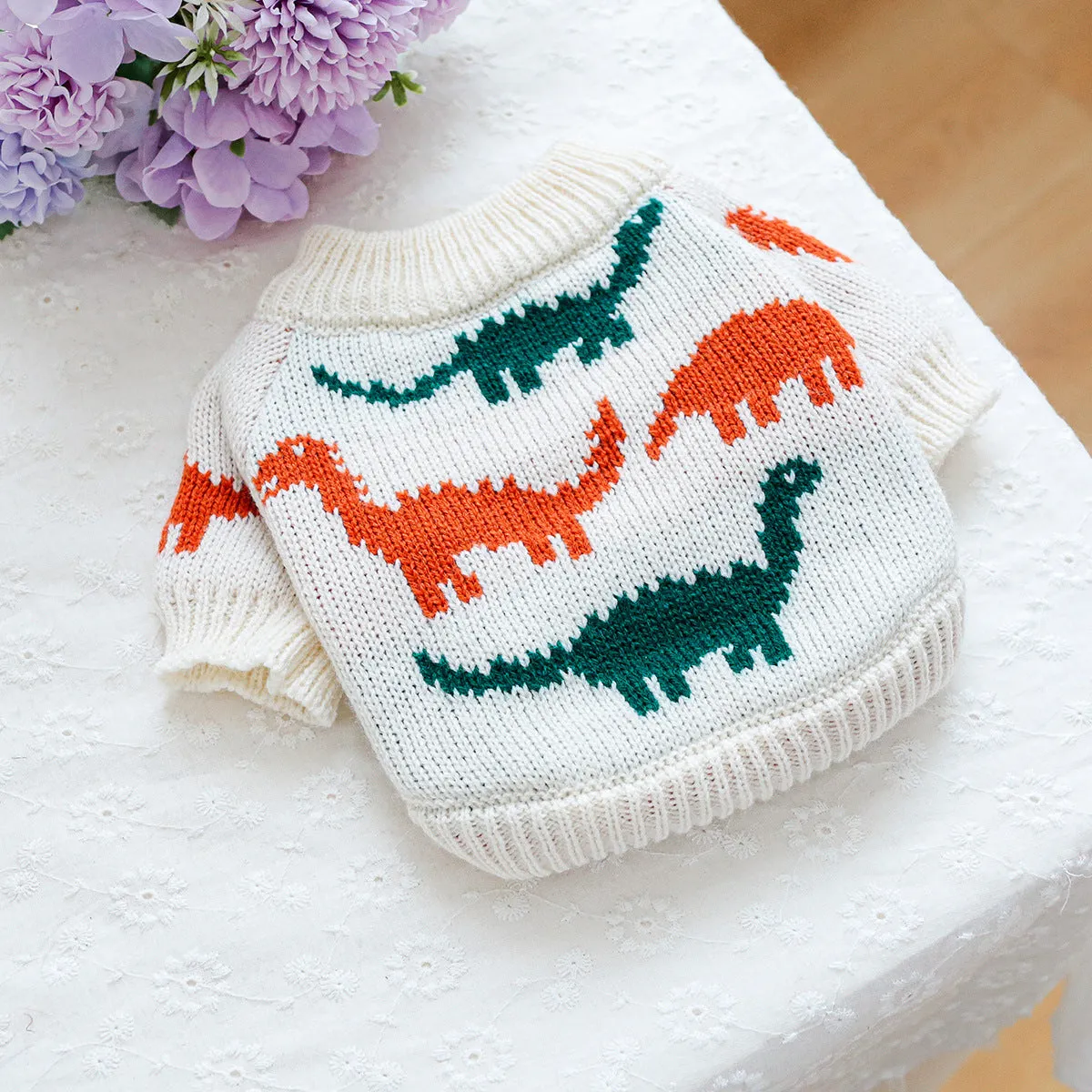 Spot Cross-Border Hot-Selling Pet Clothes | Star Sweater for Dogs & Cats | Autumn and Winter | Source Factory Direct Sales | One-Piece