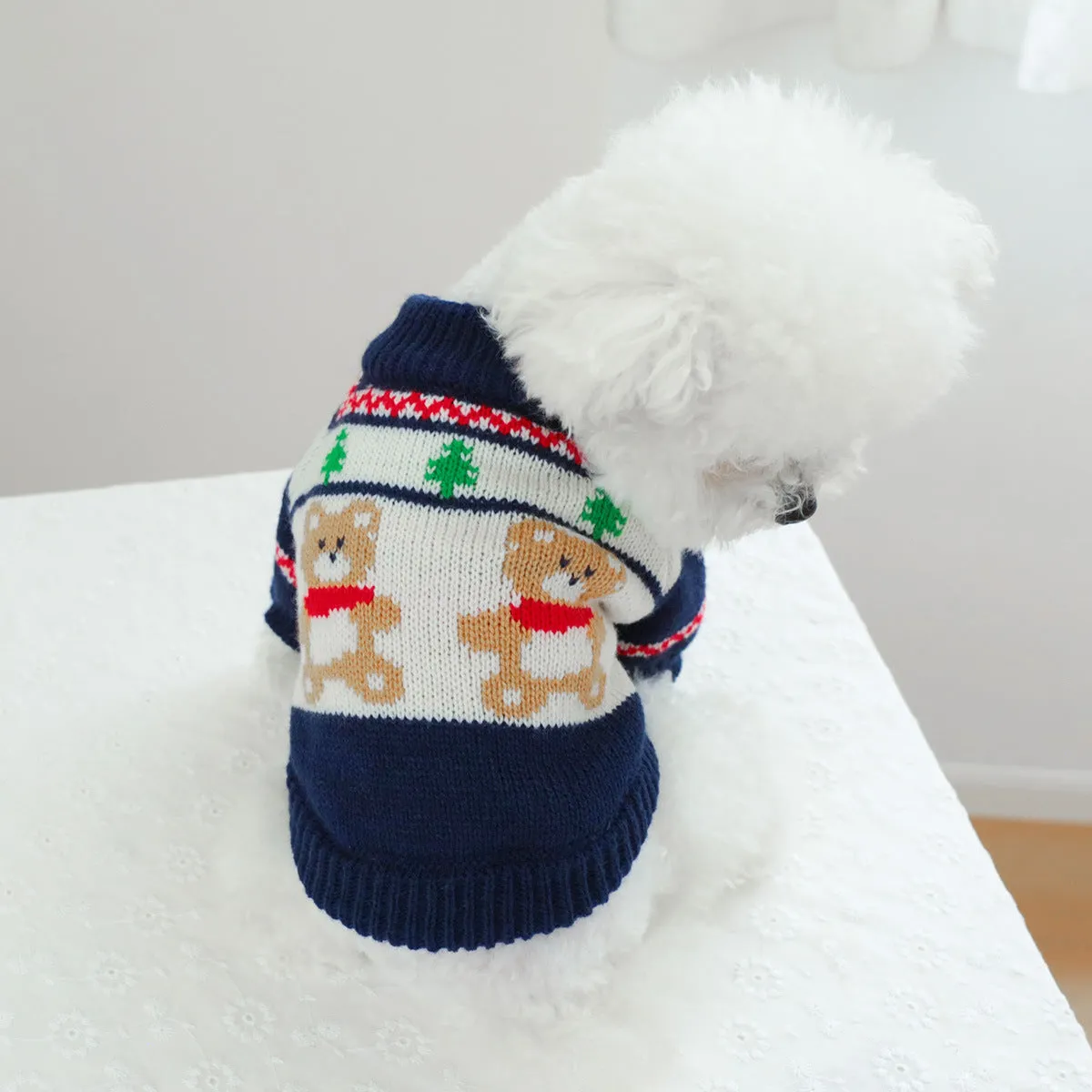 Spot Cross-Border Hot-Selling Pet Clothes | Star Sweater for Dogs & Cats | Autumn and Winter | Source Factory Direct Sales | One-Piece