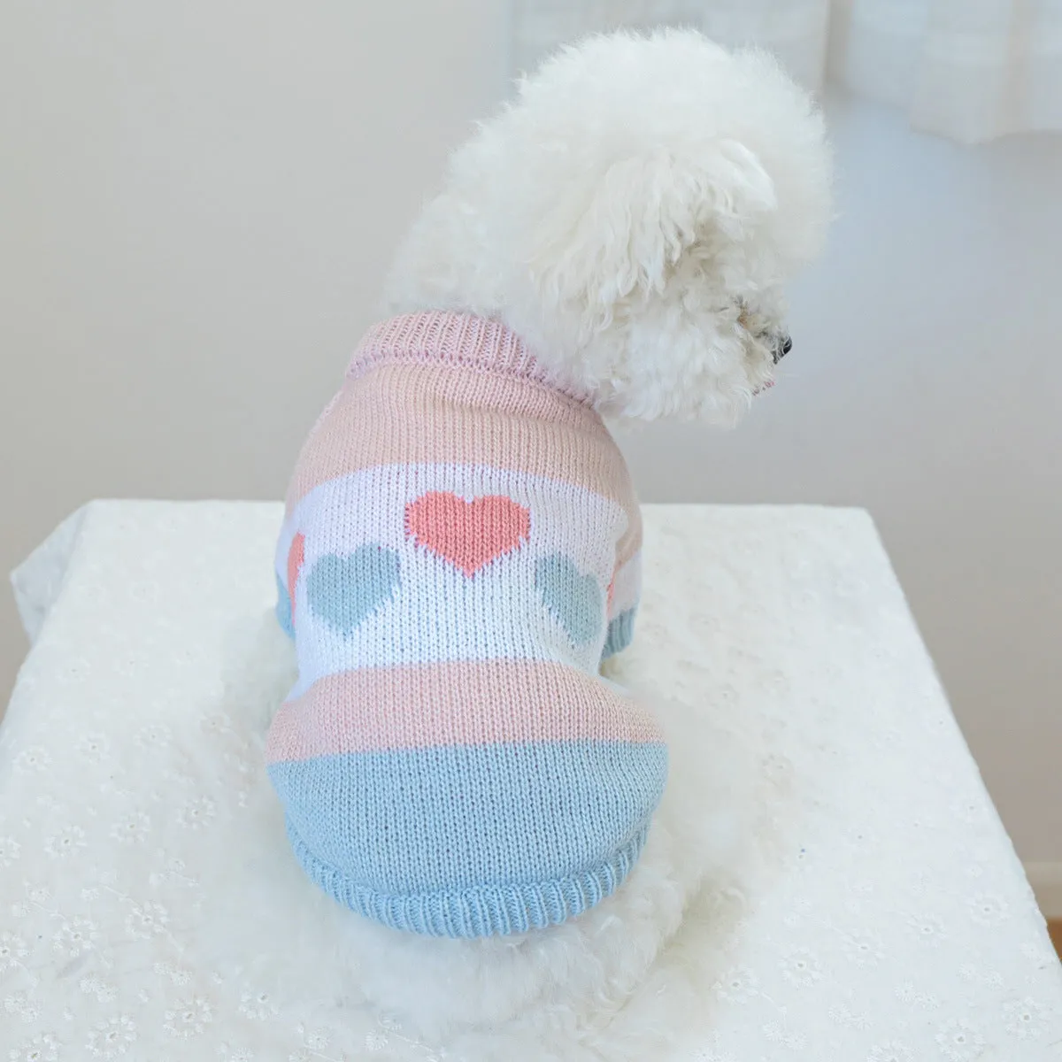 Spot Cross-Border Hot-Selling Pet Clothes | Star Sweater for Dogs & Cats | Autumn and Winter | Source Factory Direct Sales | One-Piece