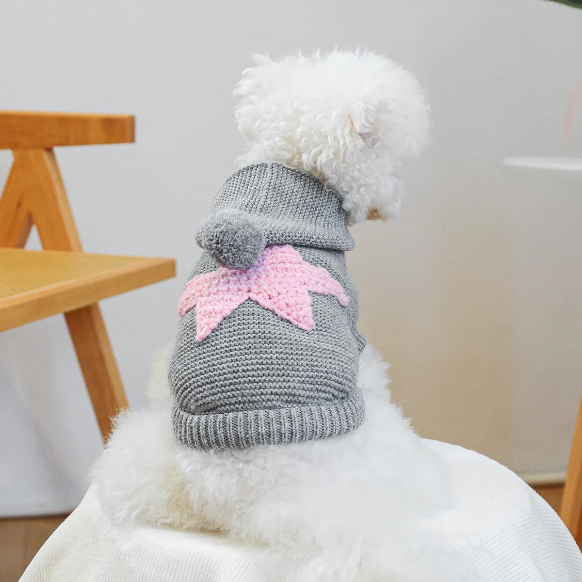 Spot Cross-Border Hot-Selling Pet Clothes | Star Sweater for Dogs & Cats | Autumn and Winter | Source Factory Direct Sales | One-Piece