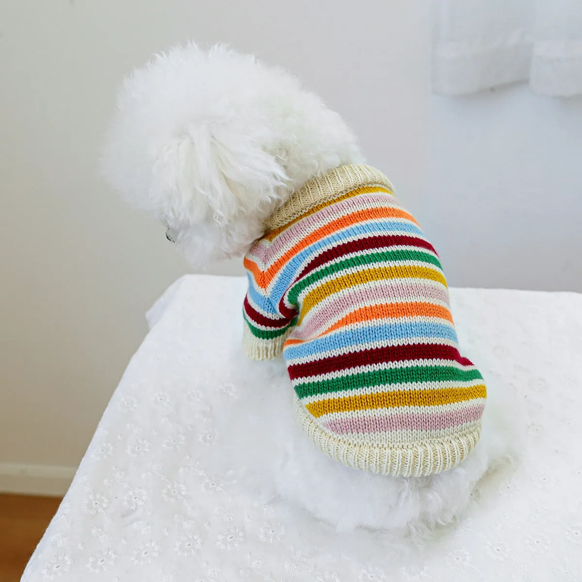 Spot Cross-Border Hot-Selling Pet Clothes | Star Sweater for Dogs & Cats | Autumn and Winter | Source Factory Direct Sales | One-Piece