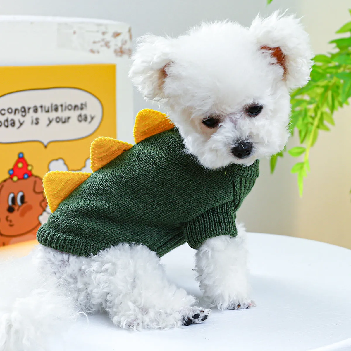 Spot Cross-Border Hot-Selling Pet Clothes | Star Sweater for Dogs & Cats | Autumn and Winter | Source Factory Direct Sales | One-Piece