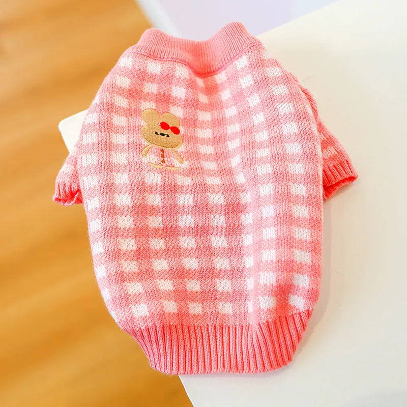 Spot Cross-Border Hot-Selling Pet Clothes | Star Sweater for Dogs & Cats | Autumn and Winter | Source Factory Direct Sales | One-Piece