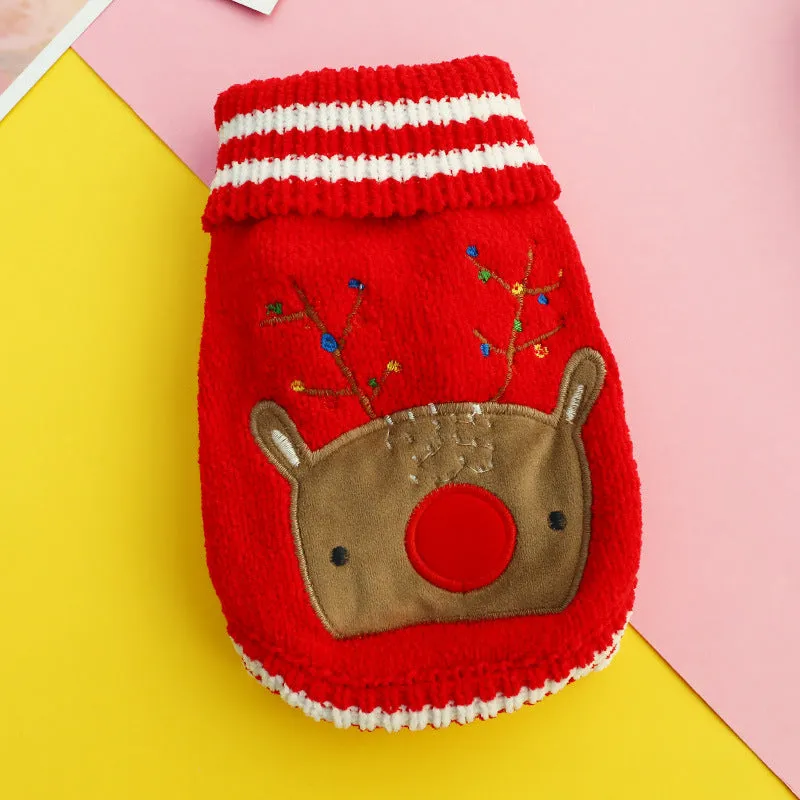 Spot Cross-Border Hot-Selling Pet Clothes | Star Sweater for Dogs & Cats | Autumn and Winter | Source Factory Direct Sales | One-Piece