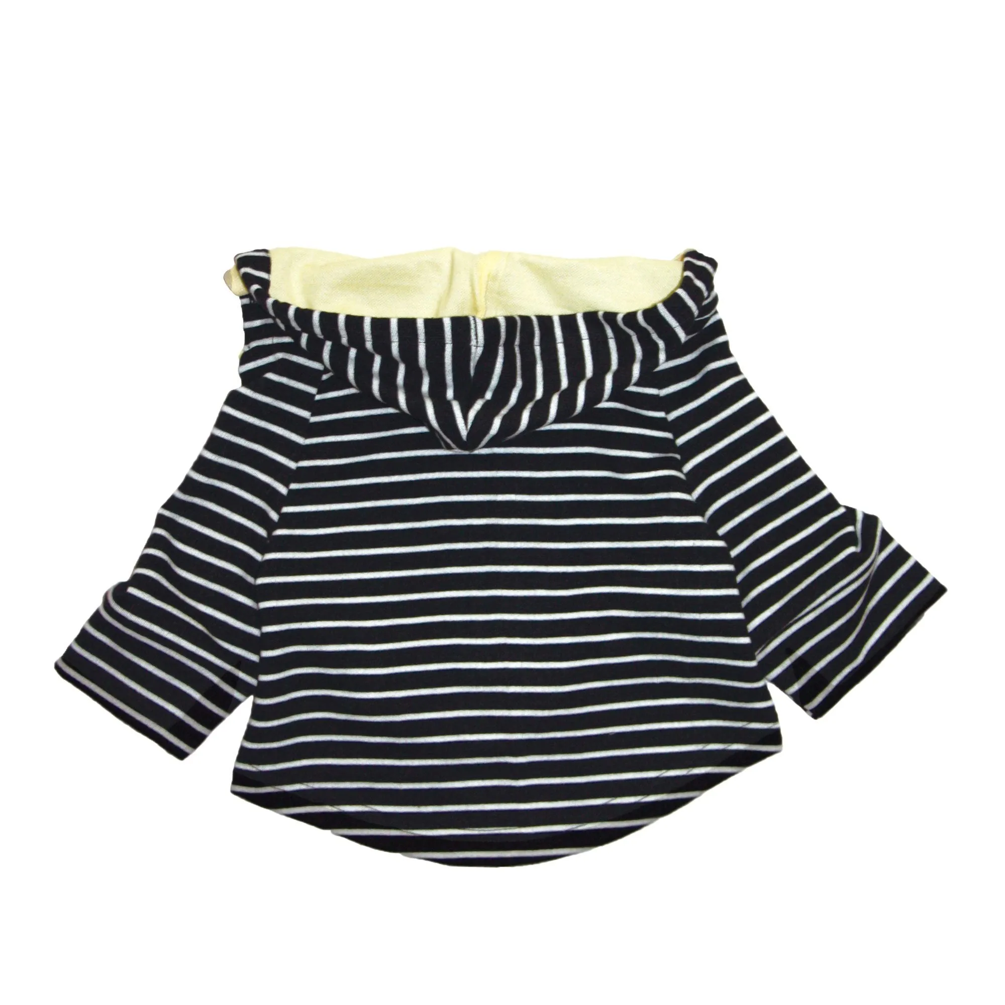 Striped Full Sleeves With Drawstring Dog Jumper Hoodie