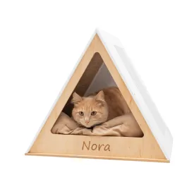 Stylish Wooden Cat Houses - White