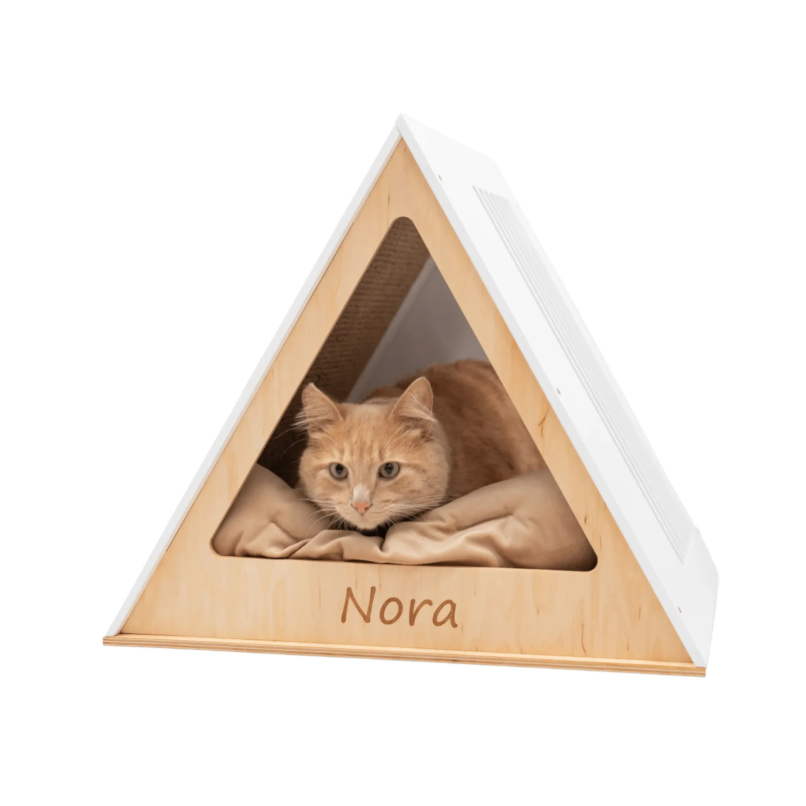 Stylish Wooden Cat Houses - White