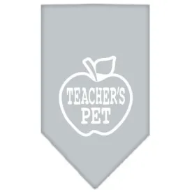 Teachers Pet Screen Print Bandana Grey Large