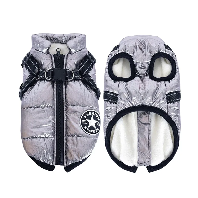 Winter Dog Clothes For Small Dogs Warm Fleece Large Dog Jacket