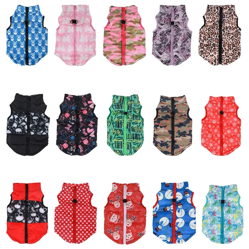 Winter Warm Dog Clothes For Small Dogs Waterproof Pet Jacket