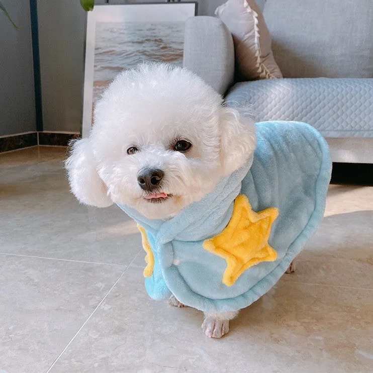 Wizard Fleece Cloak Pet Costumes