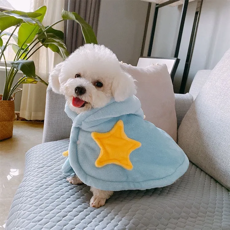 Wizard Fleece Cloak Pet Costumes