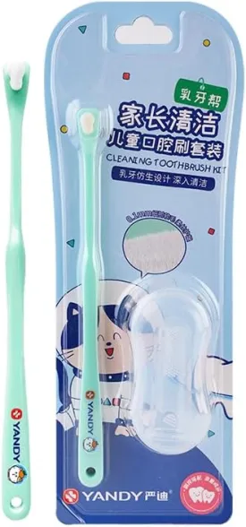 YANDY Dog Toothbrush,Pet Finger Tooth Brush,360 Degree Pet Tooth Brushing Kit,Cat Toothbrush, Canine Dental Care & Teeth Cleaning Kit